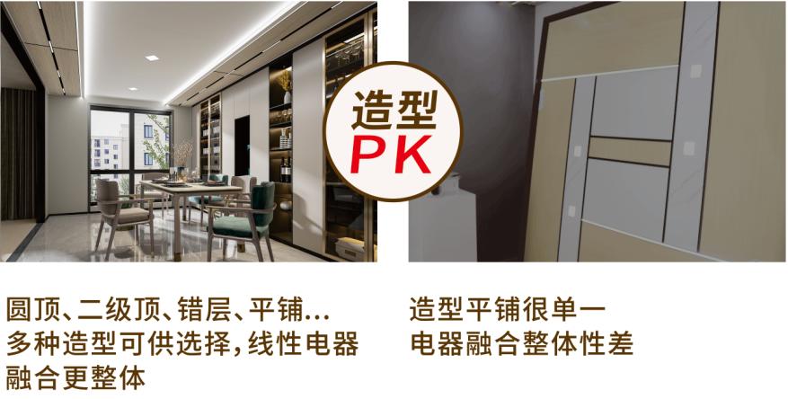 一米二大板做吊顶效果,大板吊顶能做到框体同色吗