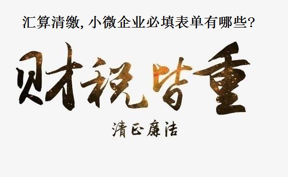 小微企业所得税汇算清缴表单选择,小微企业汇算清缴怎么勾选表单