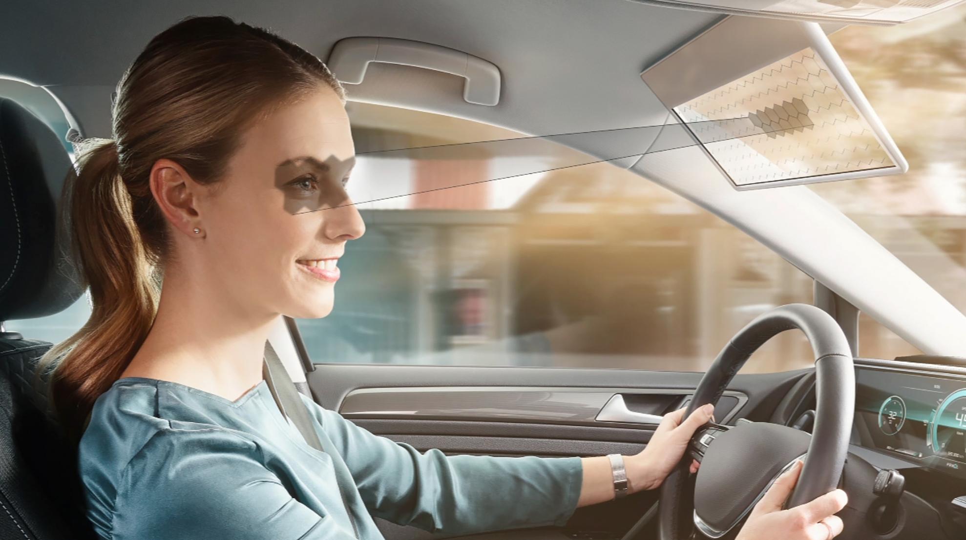 可变防眩光遮阳板,智能变色遮阳板