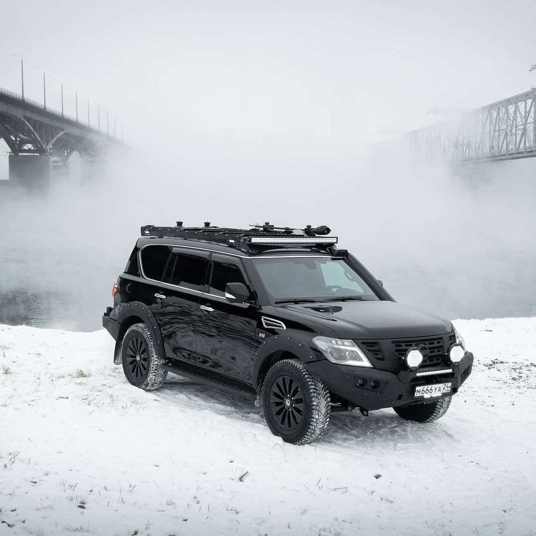 尼桑途乐y62改装全过程,途乐y62黑武士加备胎