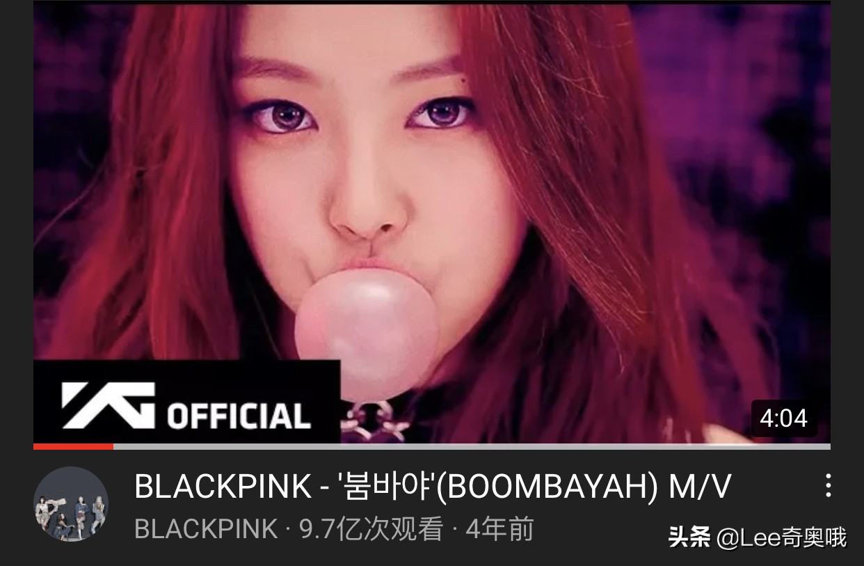 韩国kpop播放量最高的mv,韩国十大顶级神曲mv