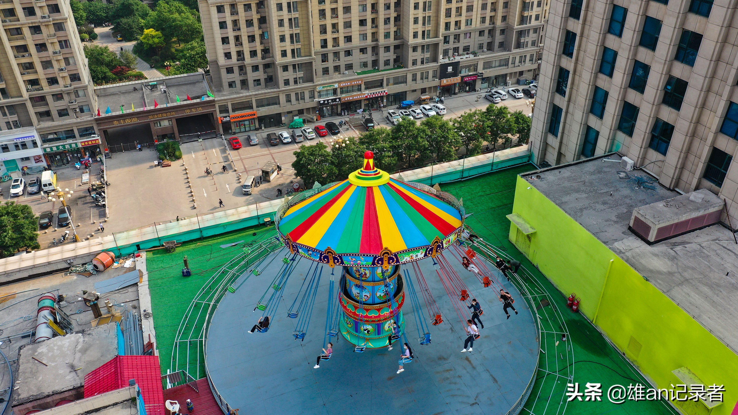 石家庄空中花园游乐场,石家庄一小区高空抛物