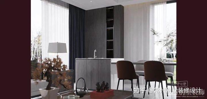 品清别墅装饰怎么样,360平米中式轻奢装修效果图