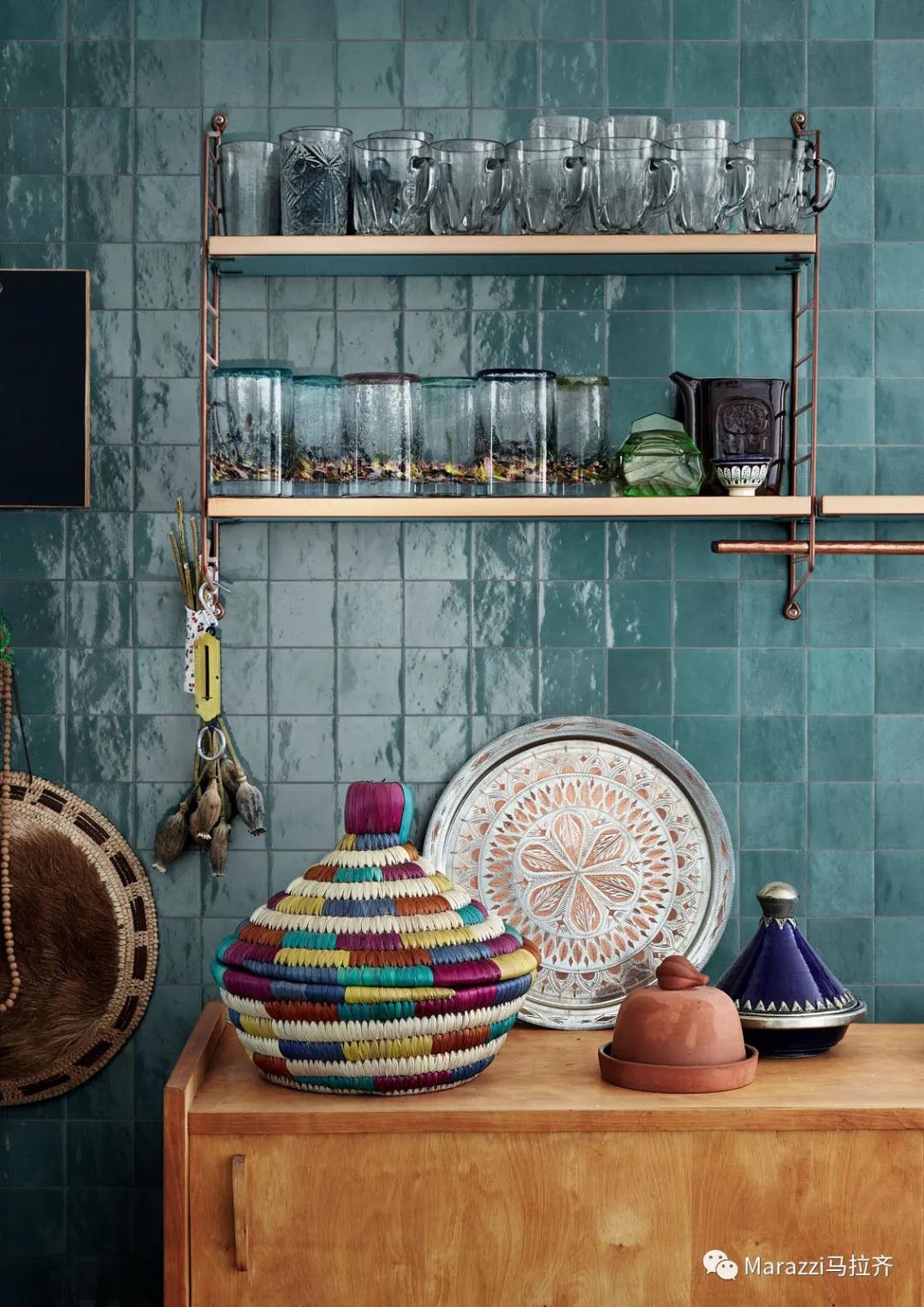 摩洛哥风格装饰效果图,摩洛哥风格花砖庭院