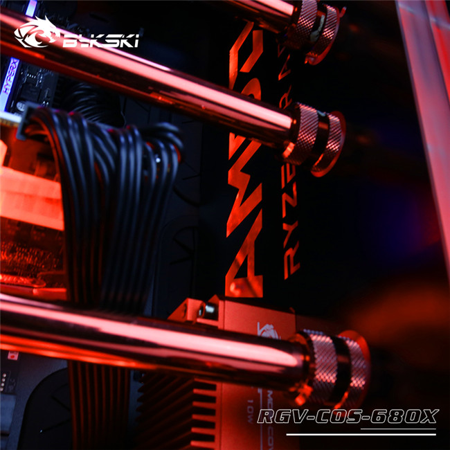 amd水冷游戏电脑,bykski一体显卡水冷评测