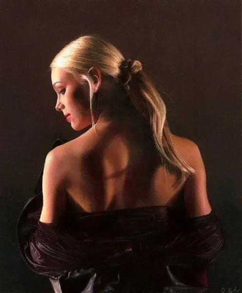 英国艺术家超写实人体油画作品，比照片还逼真