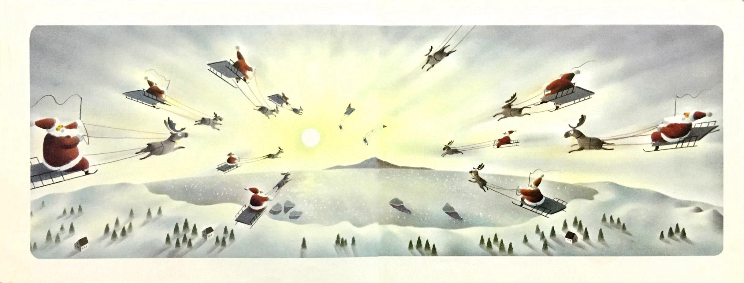 画圣诞树和老爷爷,圣诞节10-12岁创意画圣诞老人