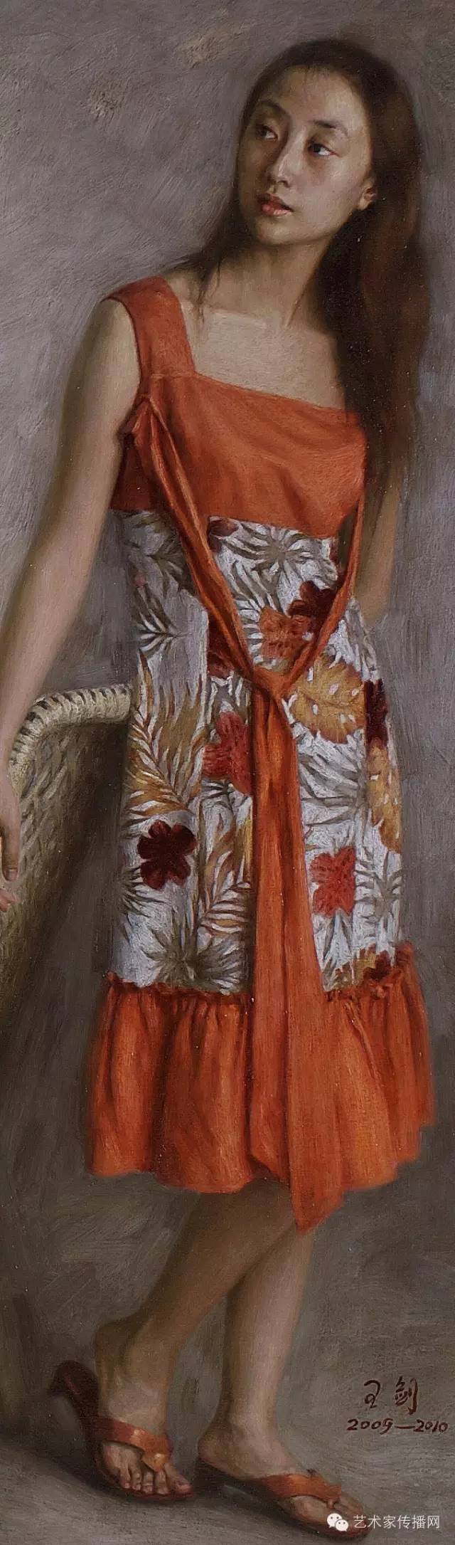 王剑的绘画作品欣赏,画家王剑粉笔画作品欣赏