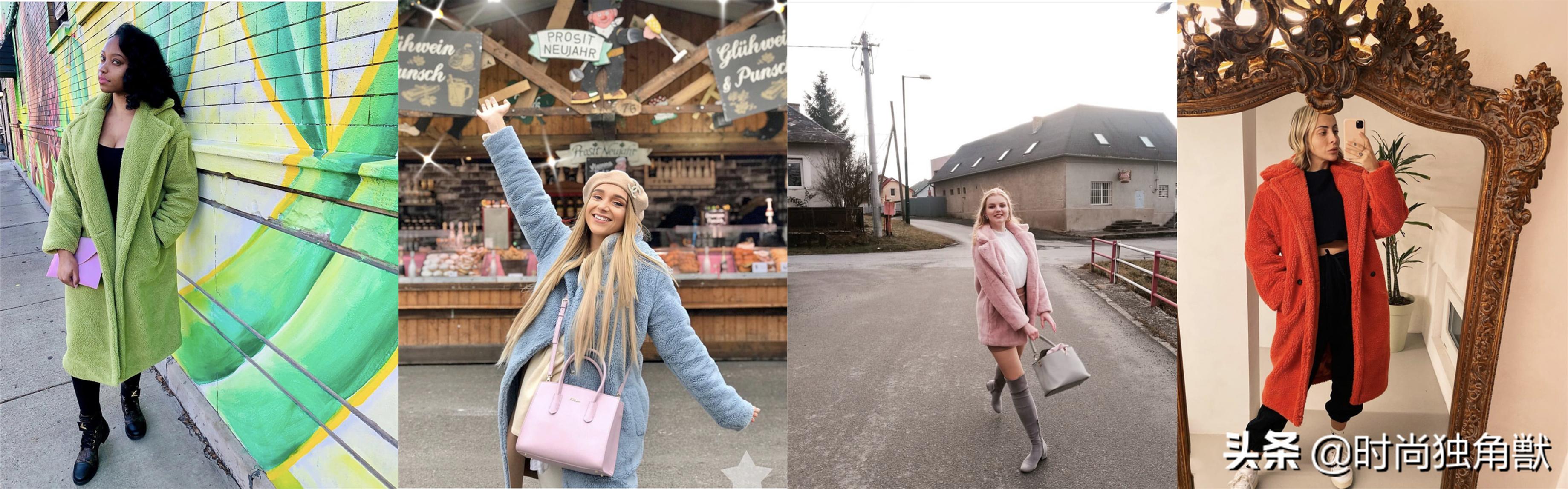 冬季温暖毛绒穿搭既少女又软萌,让秋冬内搭也穿出时髦感