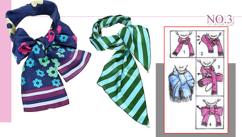 围巾编织开头结尾花式,系花式围巾的方法