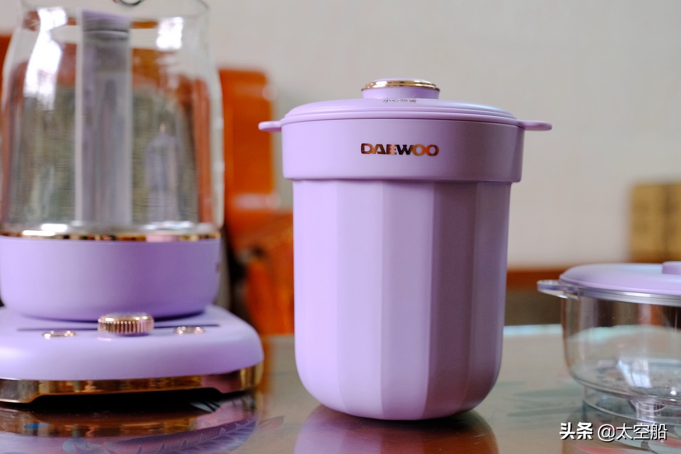 大宇daewoo1.8l多功能恒温养生壶,多功能电煮锅蒸煮煎炒样样精通