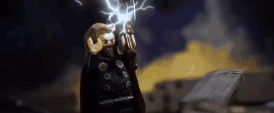 乐高复联四雷神打响指,复联四灭霸乐高