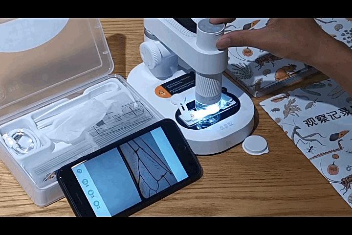 当当狸智能显微镜m2开箱,趣味儿童科学探索显微镜