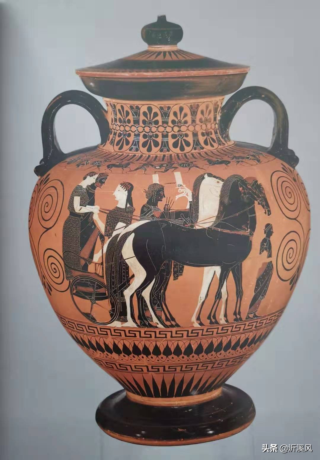 国宝级陶瓶图片欣赏,古希腊陶瓶几何风格