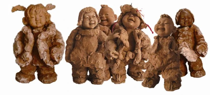 中国民间艺术捏泥人,捏泥人的老艺人