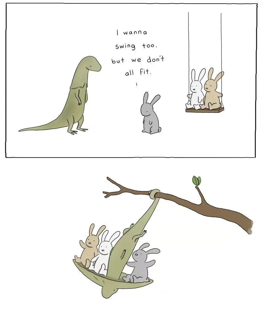 英文治愈系小漫画