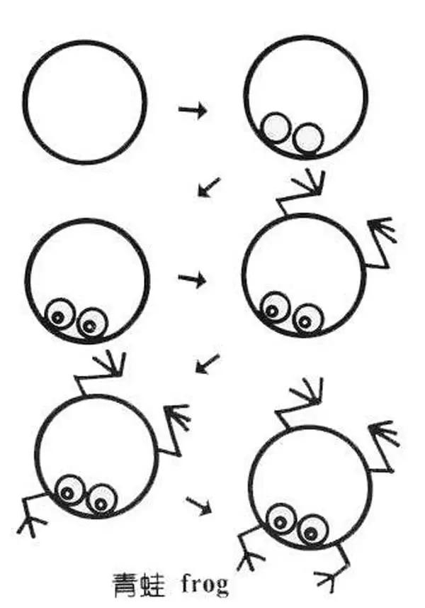 幼儿简笔画入门100个动物简笔画,儿童简笔画大全可爱小动物简笔画