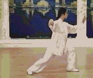 24式太极拳背向带口令慢动作教学,邱慧芳24式太极拳教学视频完整版