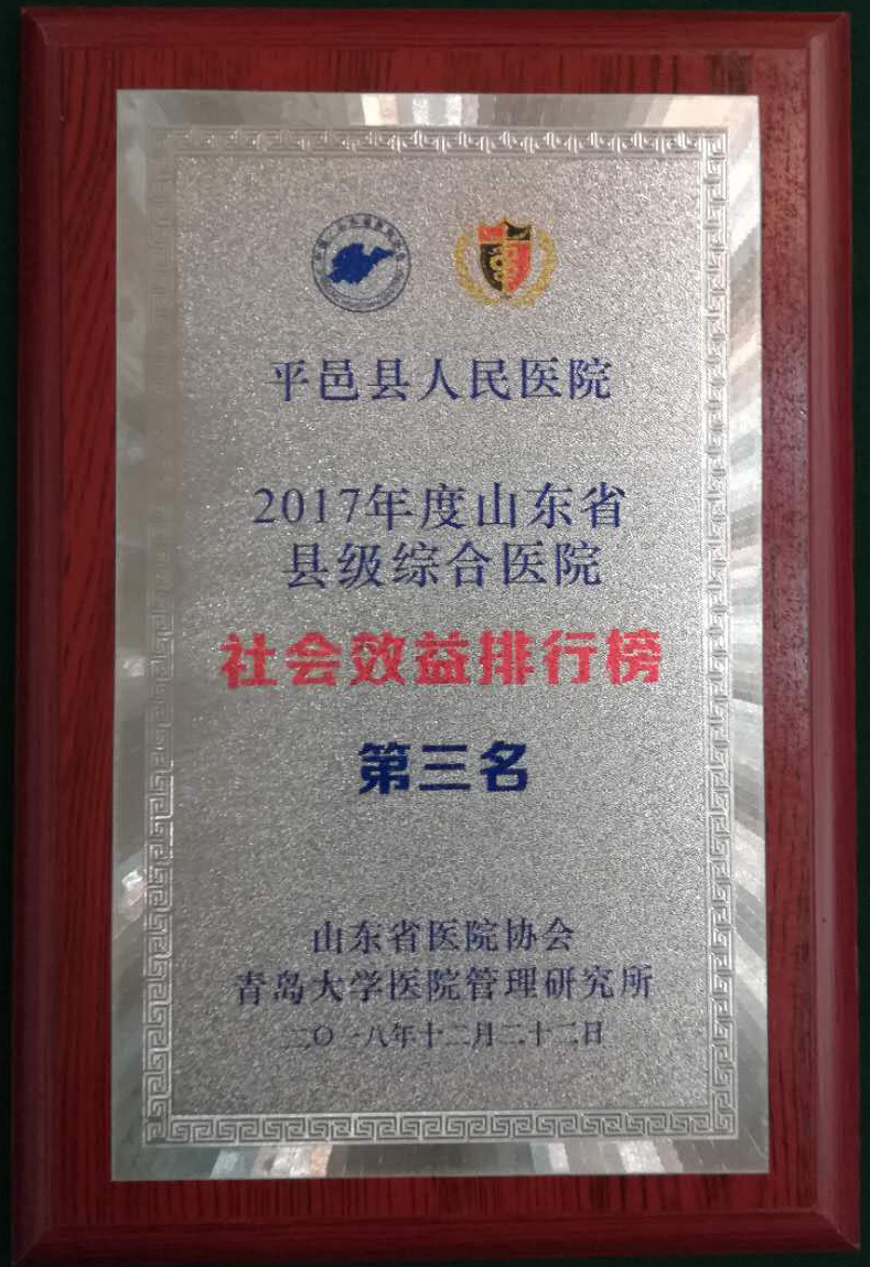 「平邑县人民医院又双叒叕获奖了！」山东省县级公立综合医院排行榜发布平邑县人民医院荣登综合排名榜首