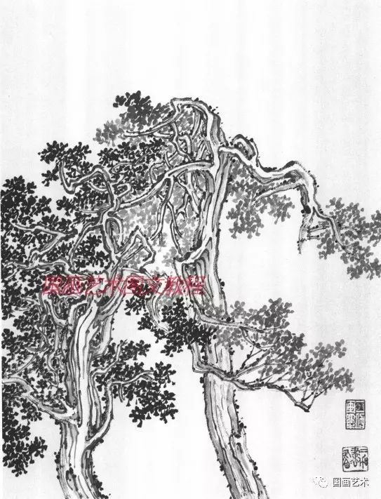 老春山水画基础技法,中国山水画技法教学王岳岗