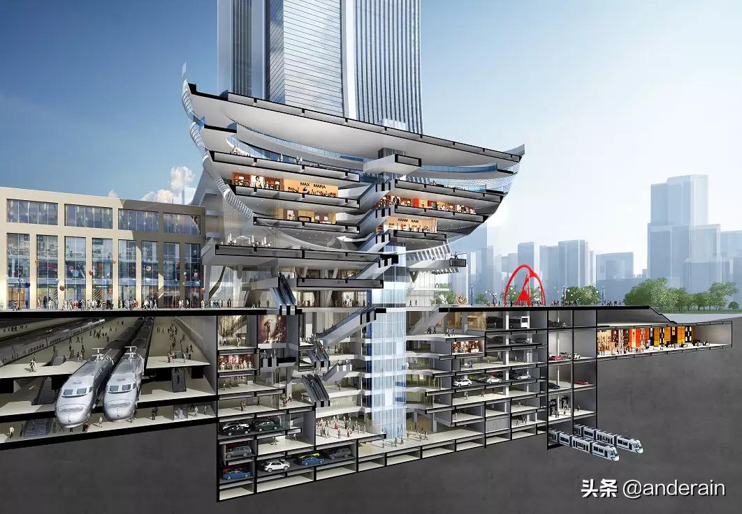 重庆龙湖南城天街效果图,重庆龙湖重庆公园天街