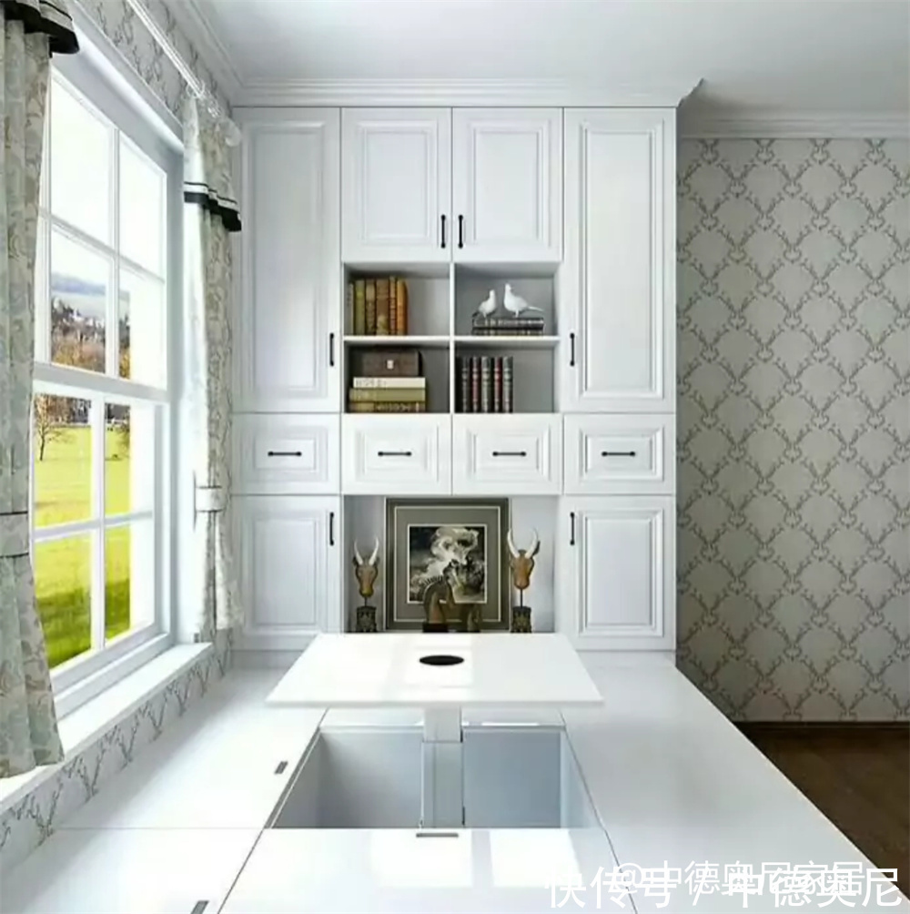 简单实用组合书柜书桌,书柜简单漂亮