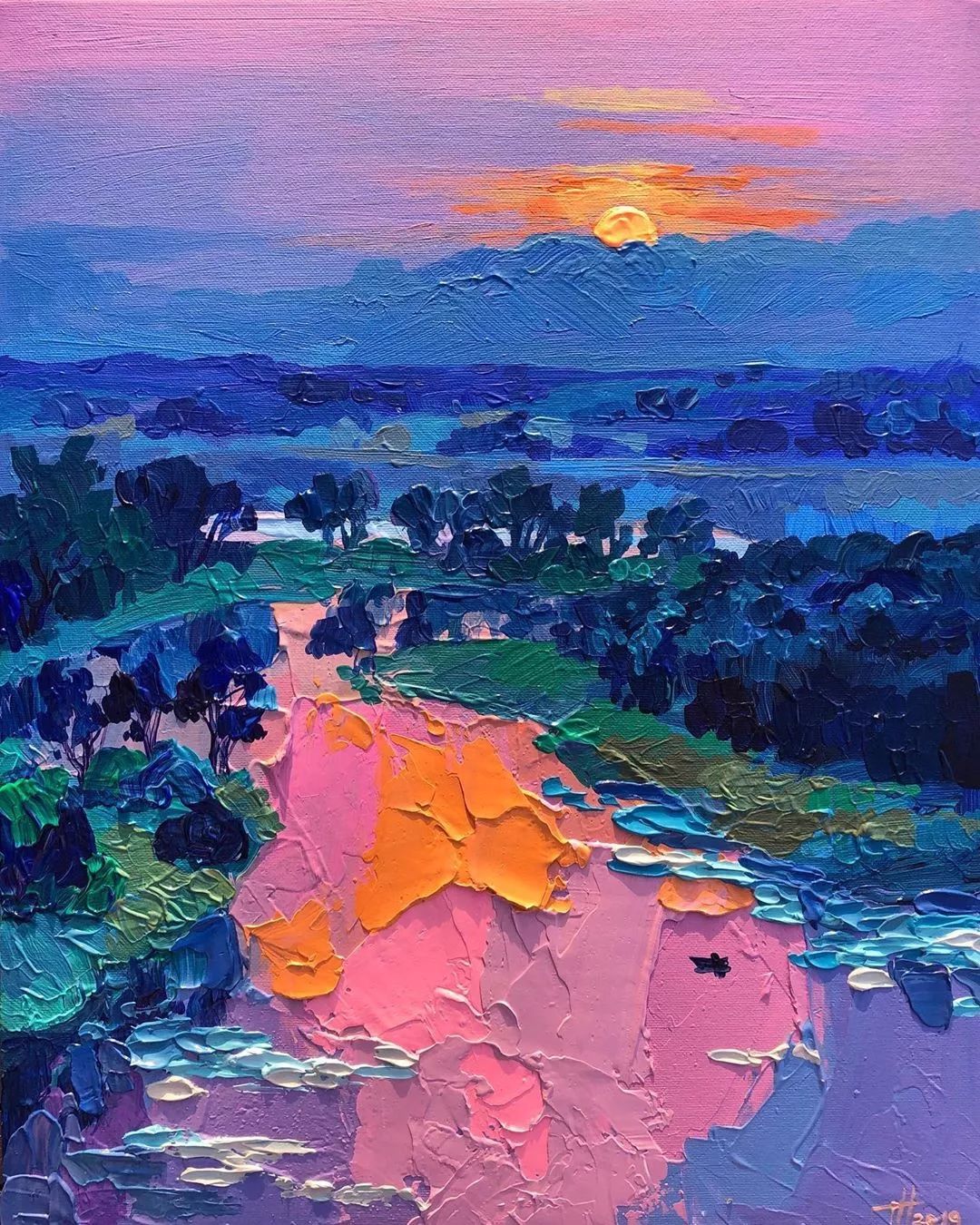 简单又有艺术感的油画怎么画,油画风景细节怎么画