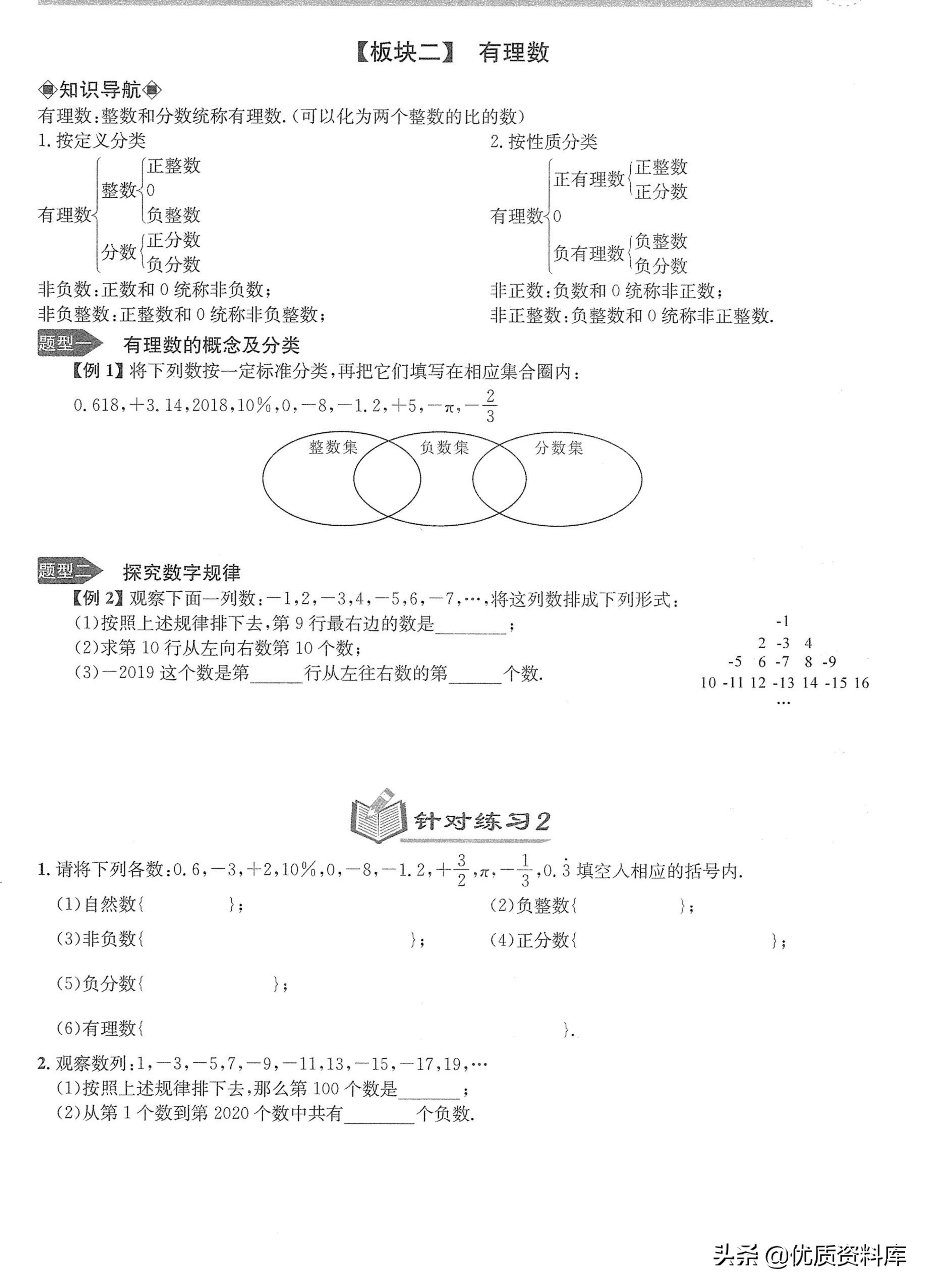 七年级培优训练题有理数,七上有理数培优题