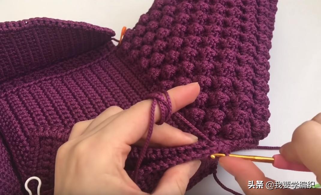 冰丝线钩织斜挎小包包,织女手工包包