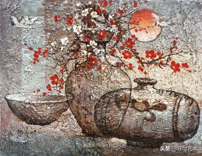 韩国画家朱世柱的作品非常出色，温暖、音乐和神秘