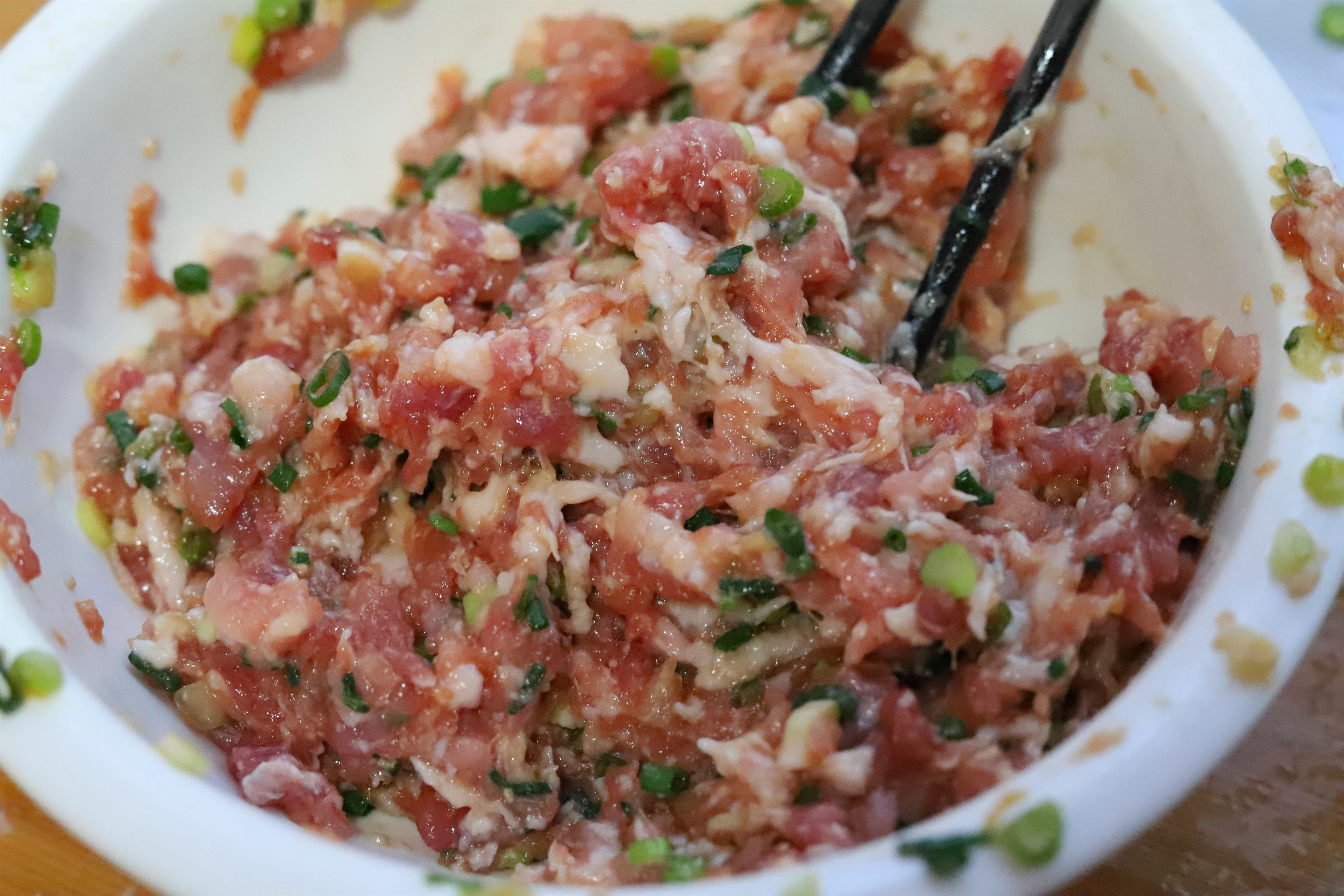 家常菜日记鲜肉馄饨调馅,吉祥馄饨金秋虾仁鲜肉小馄饨