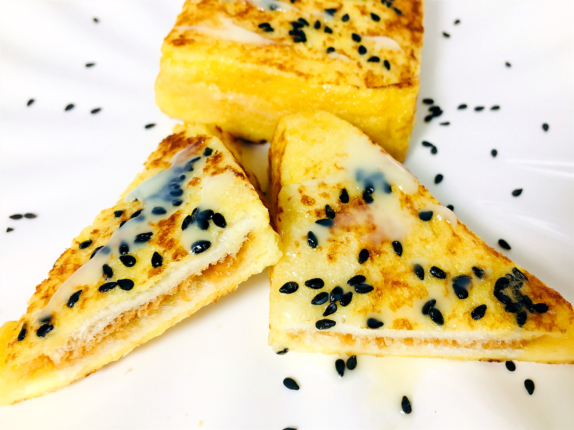 花生酱西多士吐司家庭版,花生西多士吐司的做法