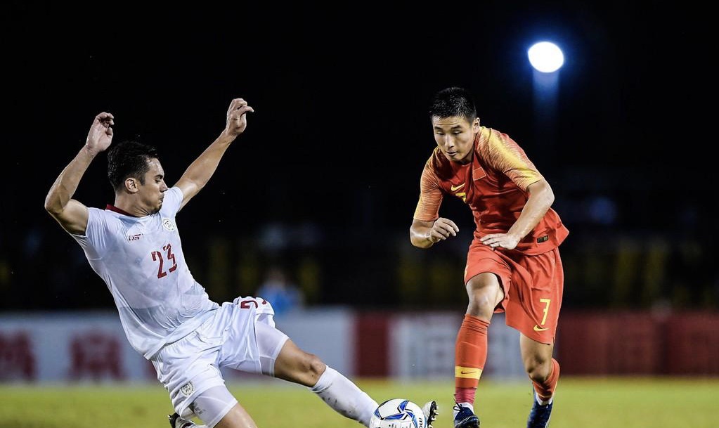 恭喜中国足球夺冠视频,国足战胜菲律宾