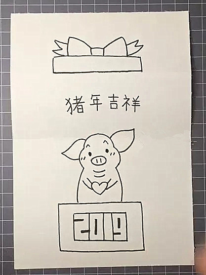 用4张红色纸1张a4纸做春节贺卡,关于春节的贺卡制作简单又漂亮