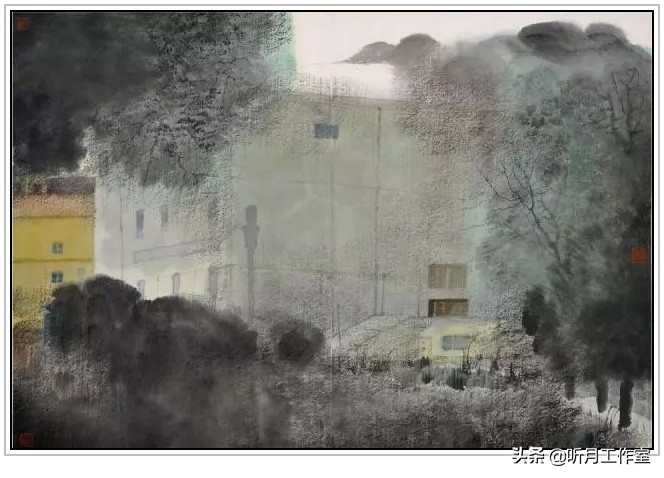 卢禹舜中国画欣赏,卢禹舜先生山水画创作