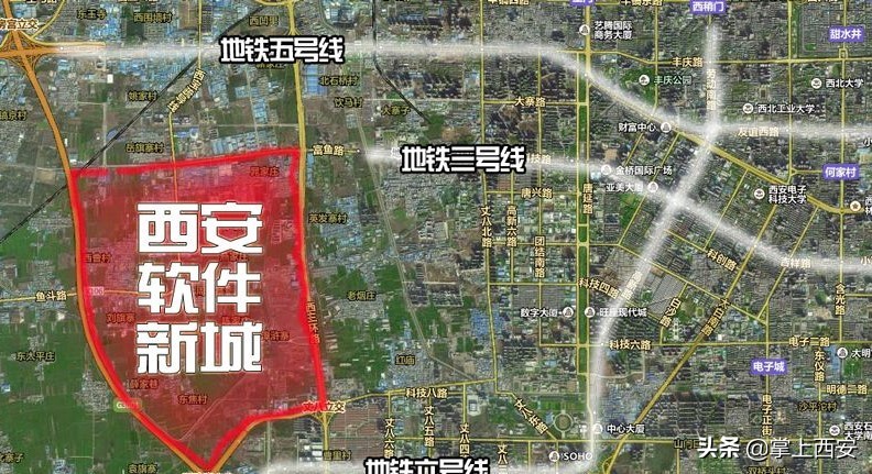 软件新城西安规划图,软件新城会受融合区影响吗