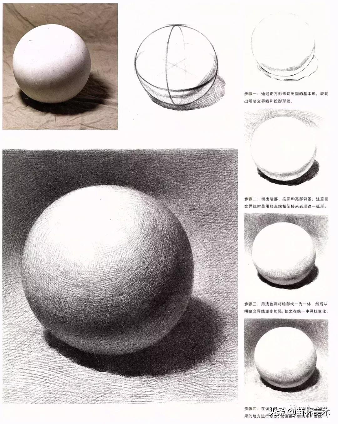 素描简单几何体图片,素描单个几何体大全