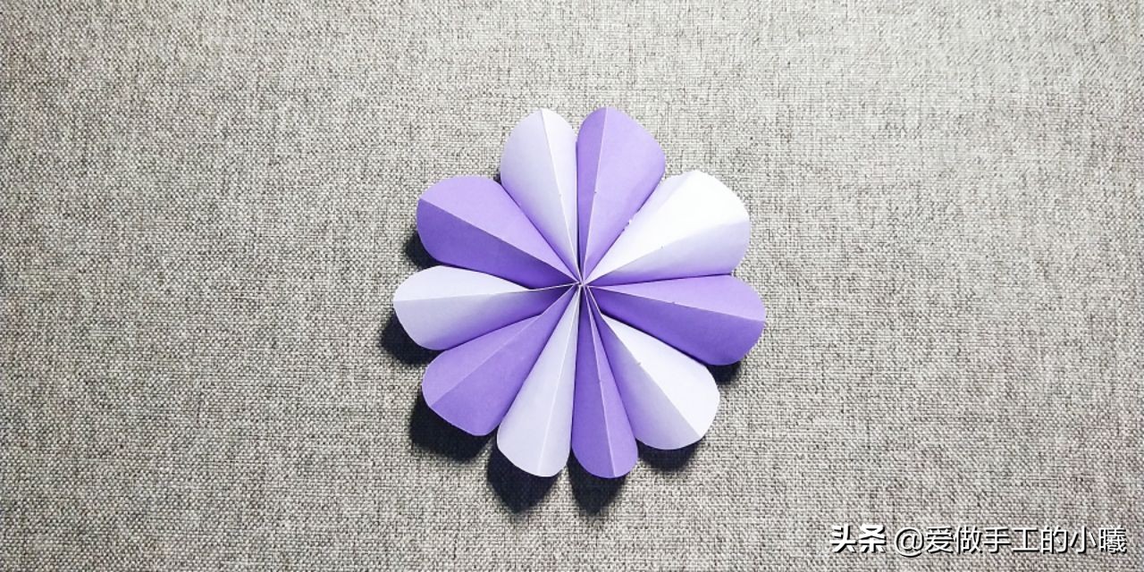 最简单的小花折纸步骤,折纸小花简单又好看