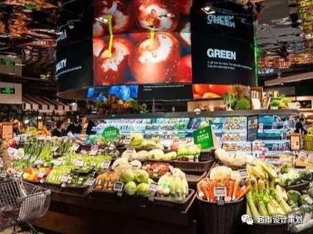 一组超市陈列图,超市肉品区陈列与摆放