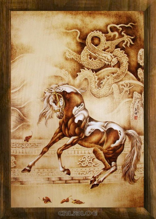 教你画画侧脸,烙画美图