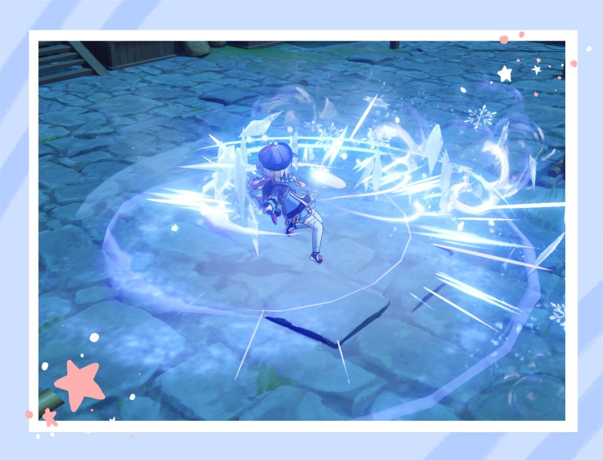 原神天字一号治疗师，呆萌七七，疗神养成计划