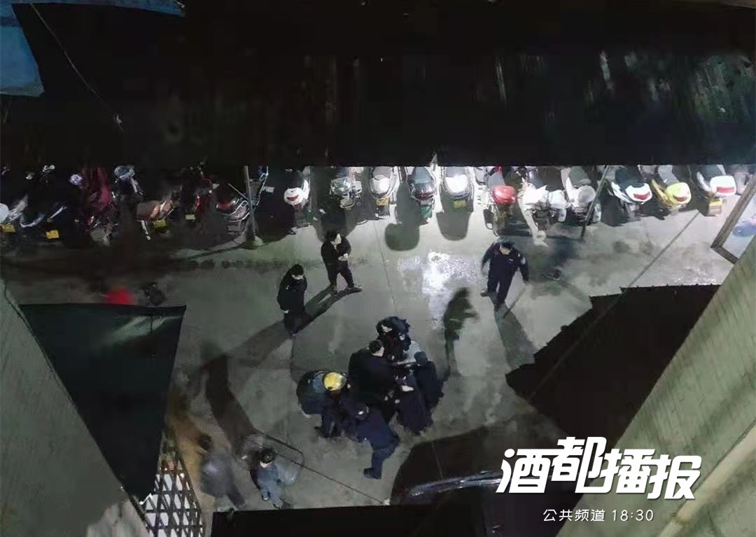 宜宾这个地方出现惊险一幕,“黑猫警长”大战“牛魔王”