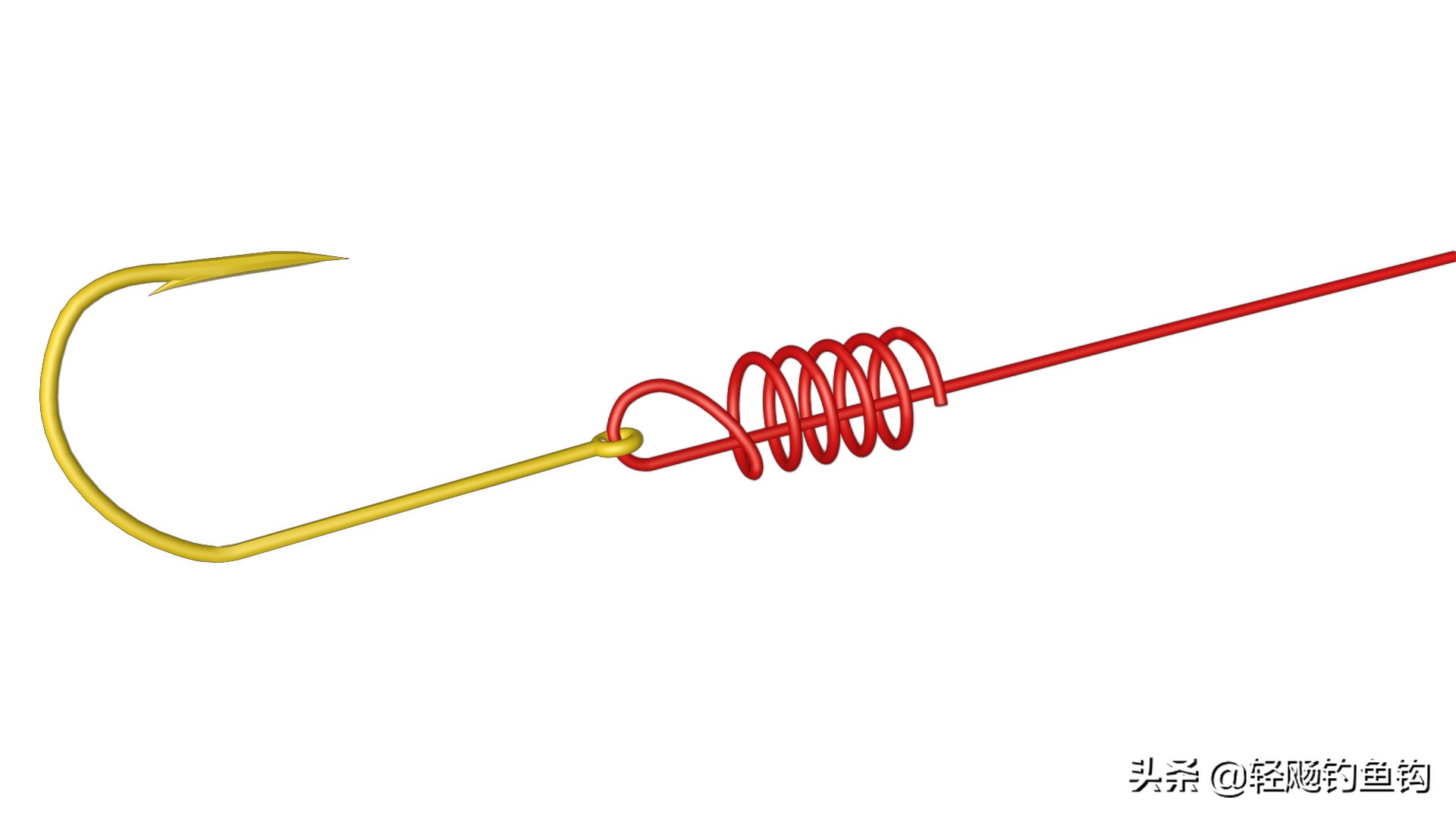 底钩的绑法图文,管付式绑钩方法图解