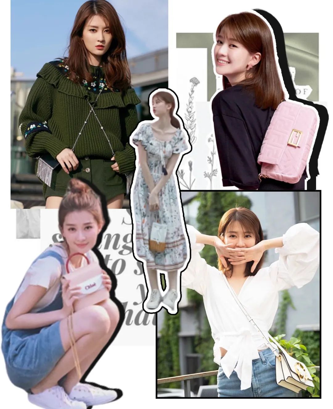 乔欣同款大牌包包,乔欣机场同款包包两个斜挎