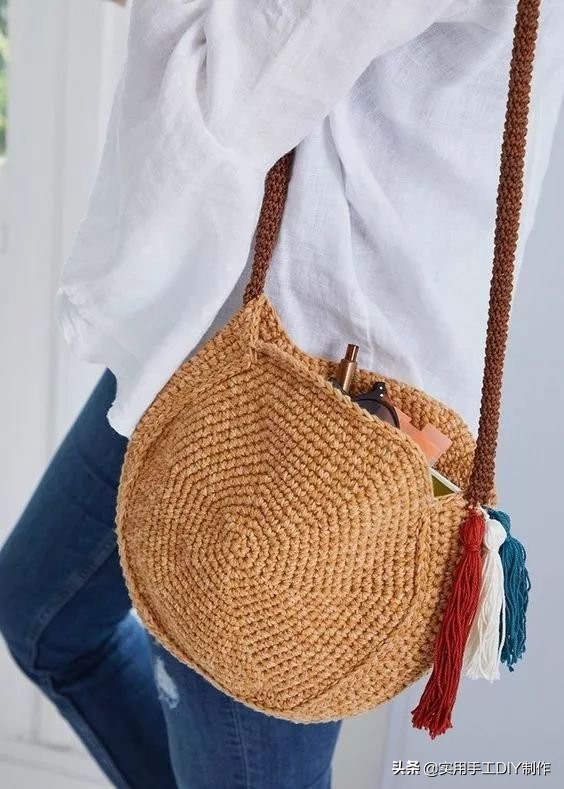 各种圆包包的钩织教程,多种漂亮包包的钩织图解