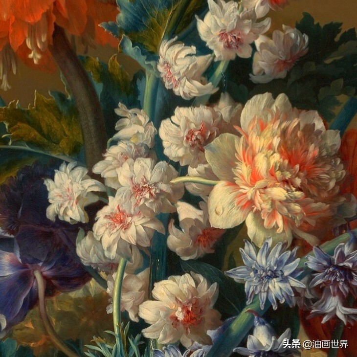 荷兰花卉画作品欣赏,当代国外巨幅花卉画家
