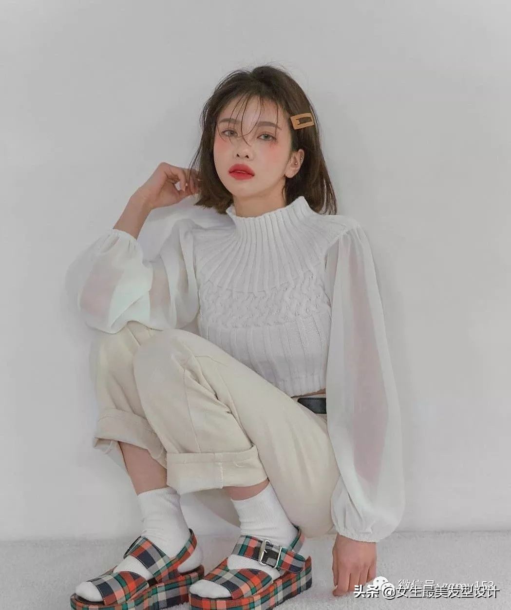 少女心爆棚的中短发,学生党能扎起来的短发推荐