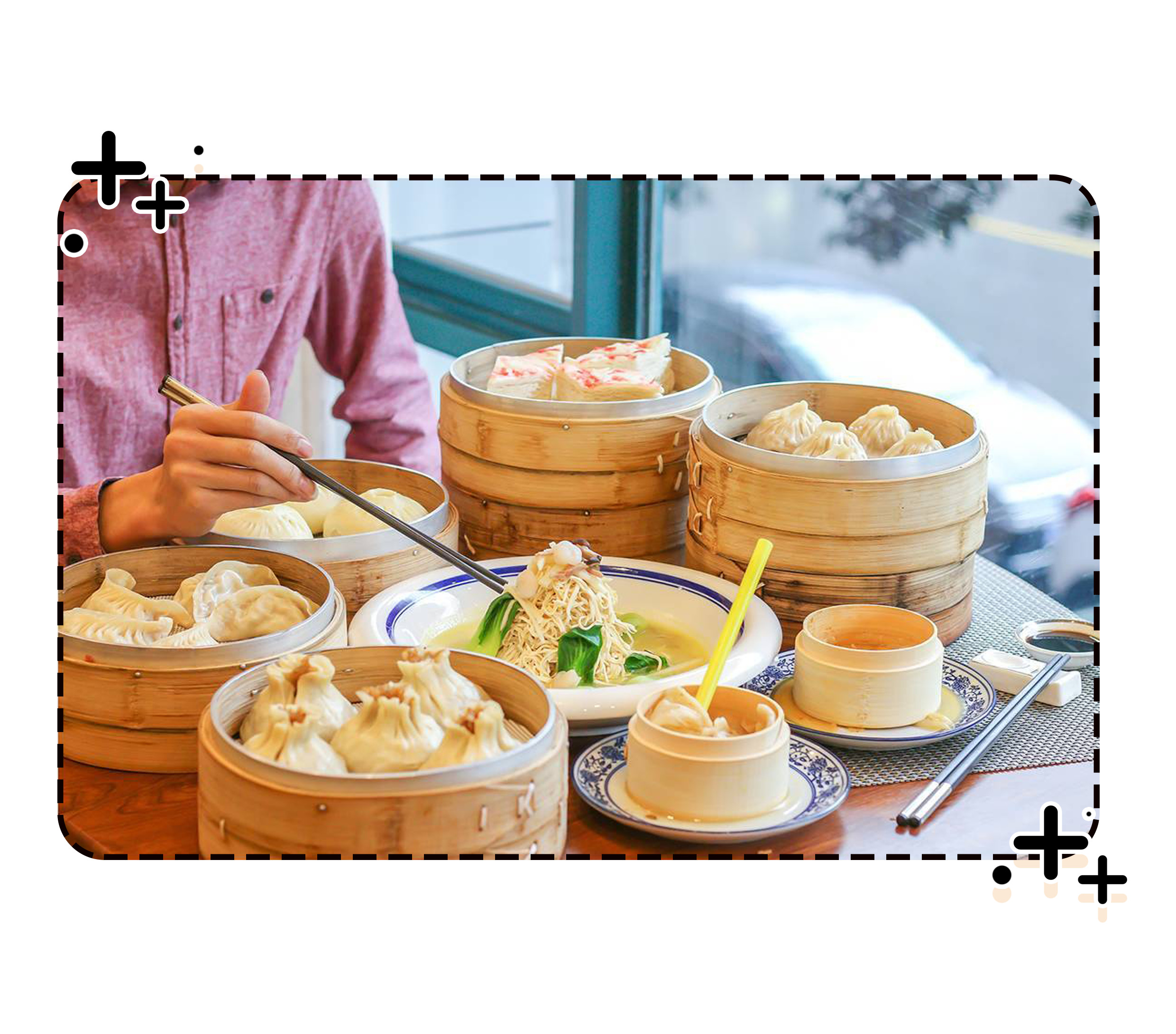 好不容易逃过广东早茶的诱惑，却在扬州早茶中胖成球（菲李漫画）