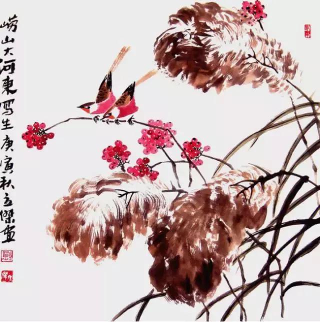 分享几组简单实用的写意花鸟画法,国画教程花鸟基本画法值得珍藏