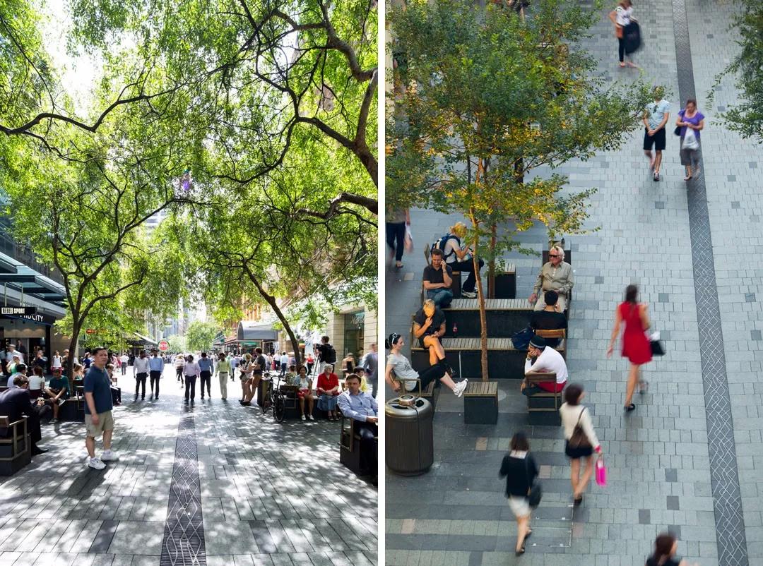 六七十年代商业街景观设计,复古商业街景观设计